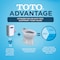 Toto TORNADO FLUSH Commercial Flushometer Floor-Mounted Toilet, Elongated Cotton White CT725CU#01 - alternate 4
